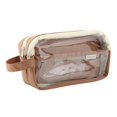 thumbnail image 1 of Estuche para lápices Capibala, bolsa para útiles escolares, estuche de maquillaje, bolsa organizadora de papelería Café, 1 of 9
