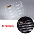 thumbnail image 2 of SagaSave Business Card Holder Display Stand Desktop Fits 50-400 Business Cards Acrylic Clear, 2 of 4