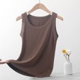 thumbnail image 2 of Oversized Women Crew Neck Tank Tops Knitted Rib Camisole Casual Solid Color Tops Loose Fit Basic Tanks Breathable Comfy Camis Summer Classic Sleeveless Tops (XL-5XL), 2 of 7