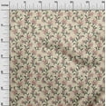 thumbnail image 3 of oneOone Cotton Silk Light Yellow Fabric Floral Retro Quilting Supplies Print Sewing Fabric By The Yard 42 Inch Wide, 3 of 5