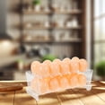 thumbnail image 4 of WEUVEB Caja Transparente Para Almacenar Huevos En Refrigerador Con De Dos Niveles Y Base Antideslizante, 4 of 8