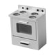 thumbnail image 4 of Juego de cocina con miniestufa para casa de muñecas, escala 1:12, muebles interactivos para casa de muñecas plata, 4 of 6