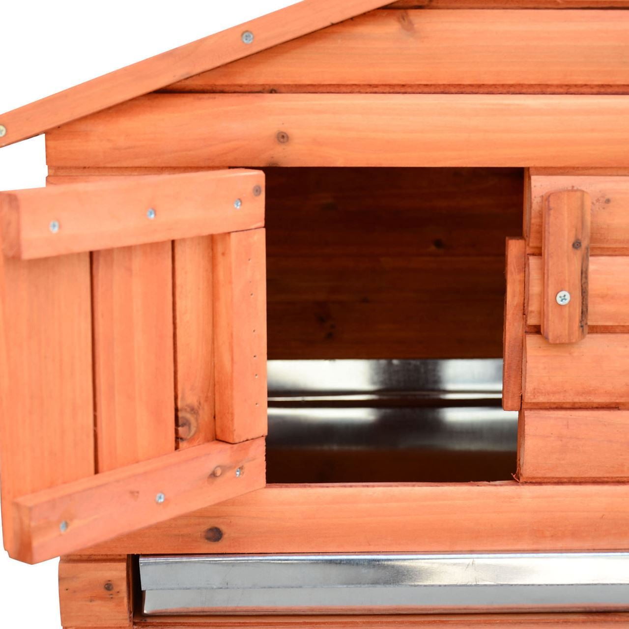 CB16185 62 in. Chicken Coop House Wooden Rabbit Hutch Bunny Hen Pet Animal Run