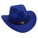 thumbnail image 1 of Sombrero de vaquero occidental perfecl Sombrero de Vestido de lujo Azul, 1 of 8