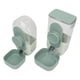thumbnail image 3 of Dispensador automático de agua y comida para gatos con jaula segura para colgar, con cuenco para mascotas, color verde menta, 3 of 15