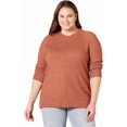 thumbnail image 1 of walmart Essentials Womens Classic-fit Soft-Touch Long-Sleeve Crewneck Sweater, 1 of 5