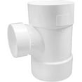 thumbnail image 1 of Charlotte Pipe & Foundry PVC 00401 2200HA 6 x 4 in. Sanitary Reducing Tee PVC, 1 of 1