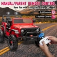 thumbnail image 4 of Thunderbolt 24V Two-Seater Ride-On Jeep Car, 400W Motor, 4-Wheel Suspension, 4 of 8