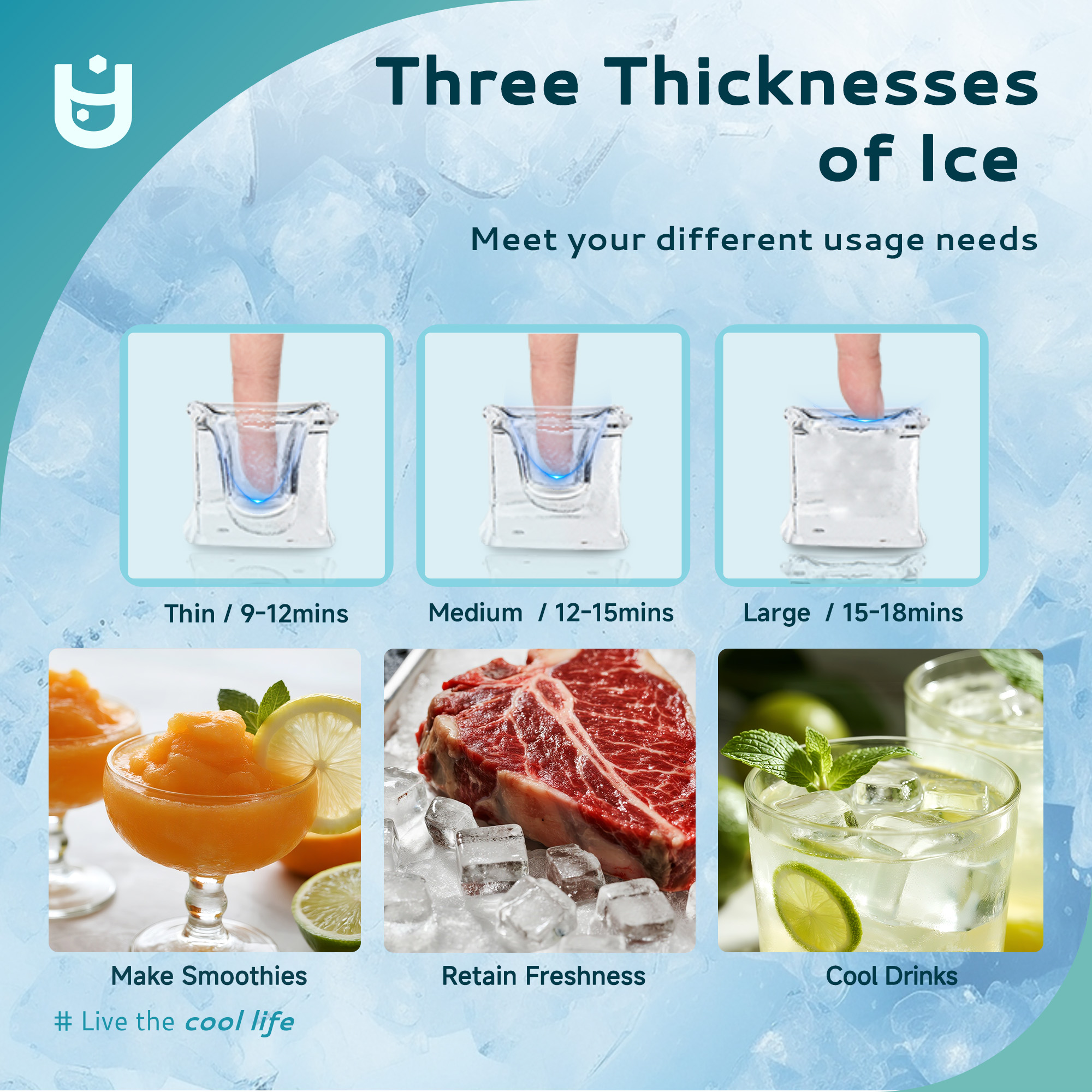 EUHOMY Commercial Ice Maker Machine, 99lbs/24H Stainless Steel Under Counter ice Machine