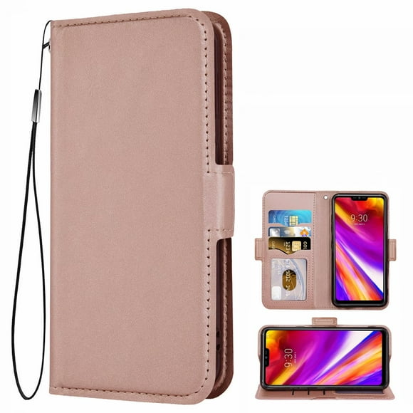 Mobile Phone Case for Lg G7 Leather Case, Lg G7 Flip-Up Case for Lg G7 Mobile Phone Cases, Pink