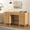 Natural oak, variant on Joyyskill 52" Executive Desk with Storage Drawer, Farmhouse Home Office Desk with Storage Cabinet Wood Computer Writing Desk, Light Oak