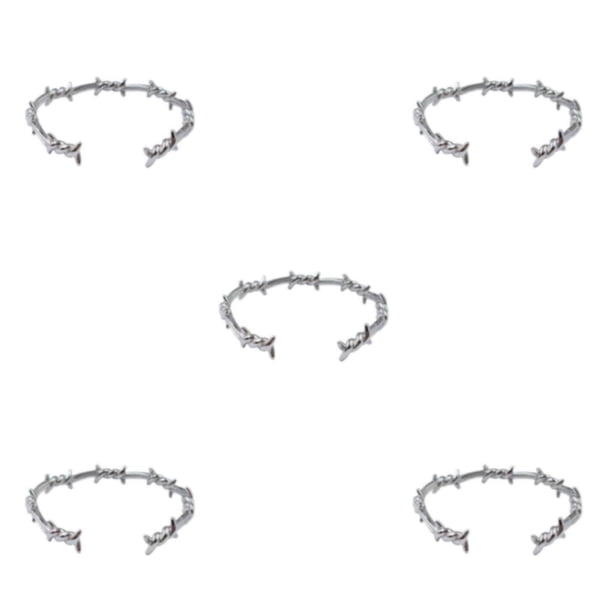 Sonducket Brazaletes duraderos y elegantes, accesorios para cualquier ocasión, brazalete, amplia aplicación, idea de regalo, plata Type2 NO2