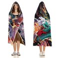 thumbnail image 3 of My Hero Academia Wearable Blanket Cloak Arctic Velvet Hooded Blanket Soft Fuzzy Hoodie Blanket Cape for Adults Kids 60"x80", 3 of 8
