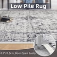 thumbnail image 4 of Boho Vintage Round Rug ft- Faux Wool Dreely Washable Area Rug Small Distressed Throw Rugs Floor Carpet for Door Mat Entryway Bedrooms Laundry (Round - ; Diameter Border ), 4 of 7