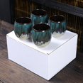 thumbnail image 1 of Ceramic Kiln Change Espresso Cup Set Japanese Style Tea Cup Master Single Cup Creative Big Belly Water Cup, 1 of 6