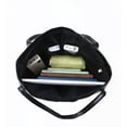 thumbnail image 4 of Stylago Women's Leather Tote Bag Casual Travel Large Shopping Shoulder Purses College Students Zipper Underarm Work Handbag Black, 4 of 6