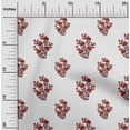 thumbnail image 2 of oneOone Rayon Red Fabric Block Craft Projects Decor Fabric Printed By The Yard 56 Inch Wide-8D, 2 of 5