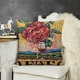 thumbnail image 2 of Horse Racing Decorative Throw Pillow Covers, Porch Outdoor Home Decor, Red Black Farmhouse Couch Cushion Case, 2 of 5