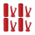 thumbnail image 1 of Puntas de cordones de metal, 4 piezas de cabezales de cordones, puntas cilíndricas de repuesto para cordones (rojo), 1 of 7