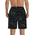 thumbnail image 3 of Bixox Men's Dinosaur printing Casual Classic Fit Short Summer Beach Shorts, 3 of 6