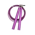 thumbnail image 1 of Cuerda de saltar ajustable de velocidad con mango de aleación de aluminio y rodamiento de bolas, cuerda de ejercicio antienredos, color morado, 1 of 5