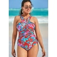 thumbnail image 4 of Swimsuits for All Women's High Neck Wrap One Piece Swimsuit, 4 of 4