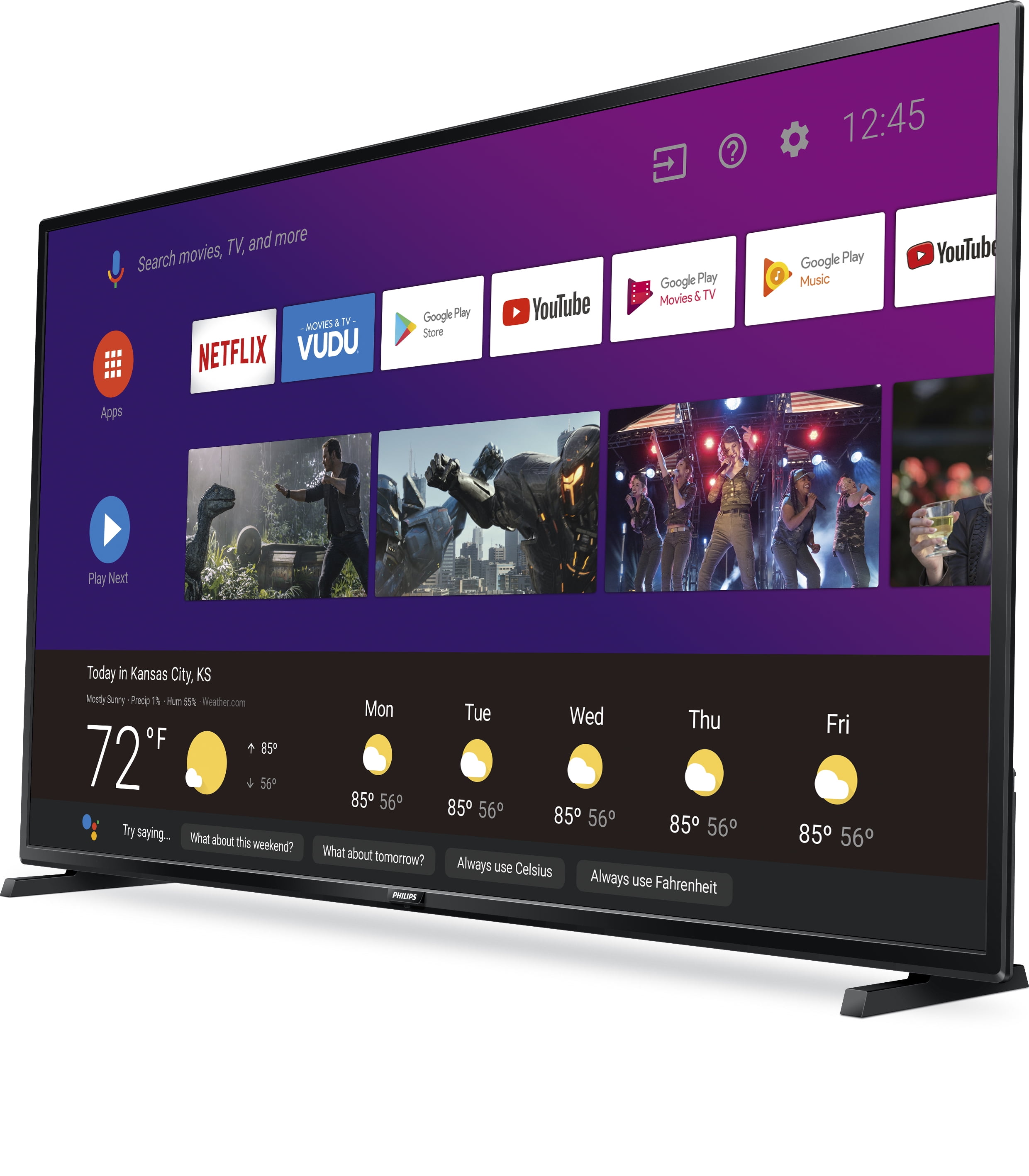 Philips 50 Class 4k Ultra Hd 2160p Android Smart Led Tv With
