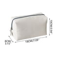 thumbnail image 3 of Woven Cosmetic Pouch, Travel Wash Bag, Makeup Brush Organizer, Spacious Zipper Interior and Lightweight Compact Size for Travel Luggage, Home Vanity, and Gym Locker., 3 of 9