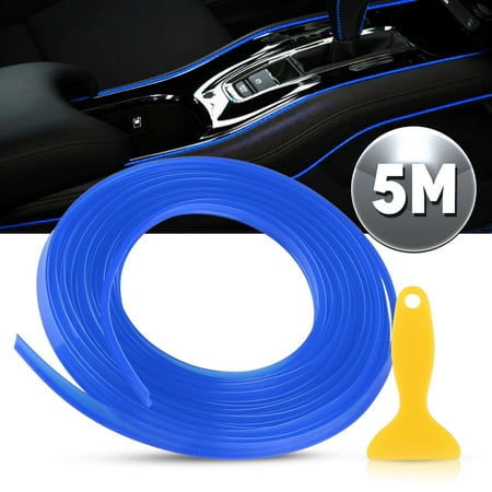 - TSV 5M Door Gap Trim Molding Moulding Line Edge Strip Red For Car Interior Accessory