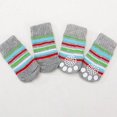thumbnail image 4 of 4pcs Soft Plush Cute Patterned Pet Socks With Non-Slip Bottom, 4 of 4