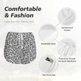 thumbnail image 4 of Gukieu Weave Geometric Print Women's Sports Shorts with Drawstring Elastic Waistband for Running, Yoga, Fitness-Medium, 4 of 7