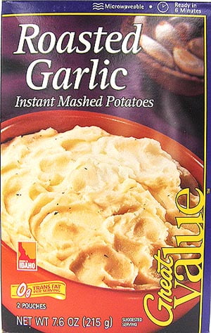 Great Value Roast Garlic Mashed Potatoes