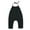 Black, variant on Toddler Girl's Overalls, Sleeveless Strappy Denim Jumpsuit, Cropped Capri Length Outfits for 18-24 Months