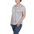 thumbnail image 2 of NY Collection Women's Extended Sleeve Top with Grommets, 2 of 4