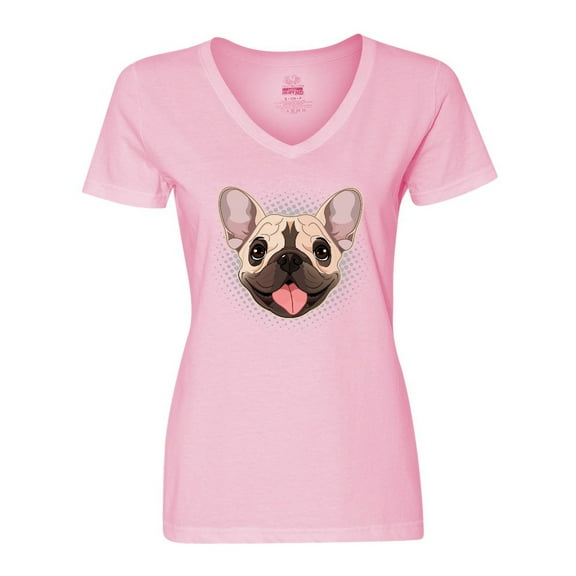 Inktastic French Bulldog Dog Women's V-Neck T-Shirt