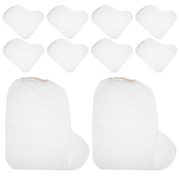 Toddmomy 10Pcs Waterproof Rain Shoe Covers for Kids Clear Plastic 12.38X11.12X0.20in