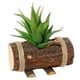 thumbnail image 1 of Cuenca de madera simulación bonsái suculento decoración creativa plantas verdes artificiales, 1 of 5