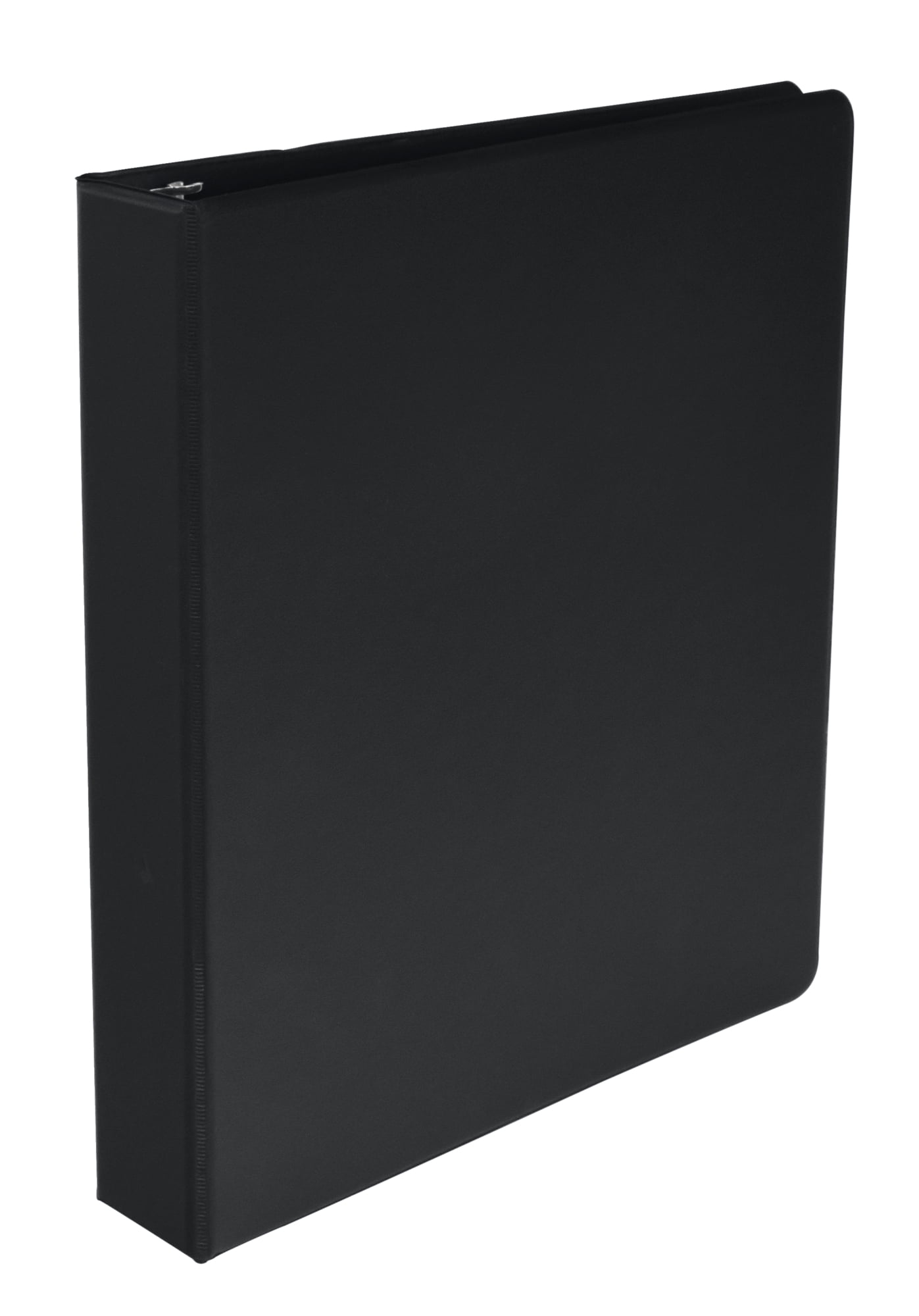 School Smart Polypropylene Round Ring Binder, 1-1/2 Inch, Black