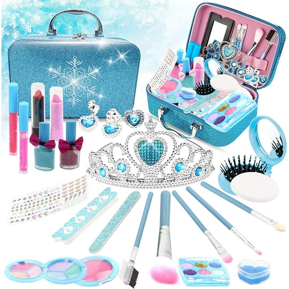 Rirool Creative Pretend Play Toy - 25-Piece Princess Set with Handbag, Makeup, and Accessories for Role Playing Ages 3 4 5 6 7 8 Years and Up