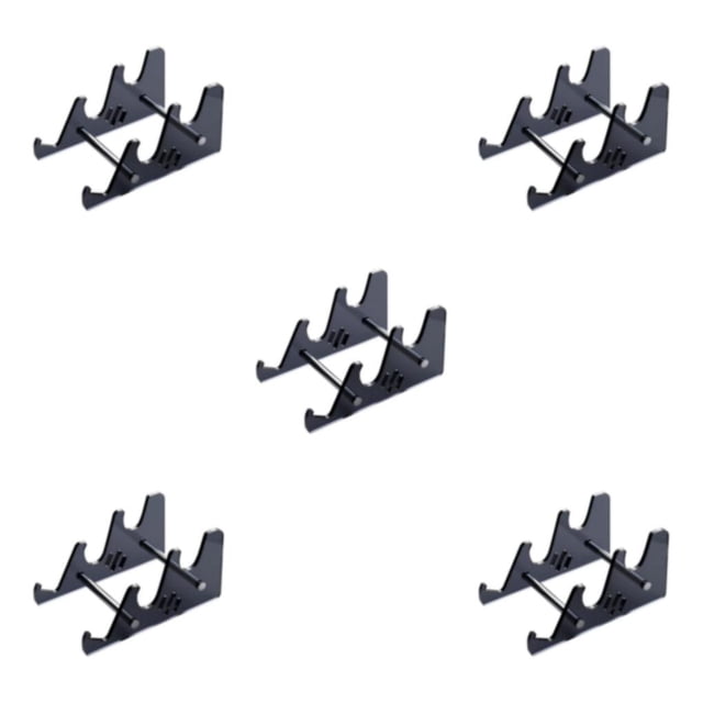 kurtrusly Solution de Rangement Support de Clavier Large Gamme d'Utilisations Acrylique Noir 5Set