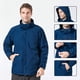 thumbnail image 4 of TFixol 3 en 1 Chaquetas para exterior Softshell Cortavientos Impermeable con capucha Lluvia, 4 of 8