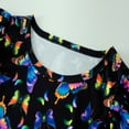 thumbnail image 5 of Shadoumai Dresses for Girls 8-10 Ruffle Sleeve Happy Easter Cute Print Loose Cozy Summer Dresses Baby Girls' Clothing Sets, 5 of 6