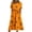 Saffron, variant on Women's Halloween Print Casual Dress, Round Neck with Pockets Design for Daily Wear, Relaxed Fit for Everyday Outings, Halloween Themed Dress for Ladies Black L
