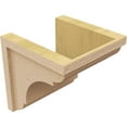 thumbnail image 5 of 10"W x 10"D x 10"H Wide Bryant Rough Cedar Woodgrain TimberThane Corbel, Primed Tan, 5 of 6