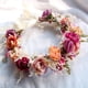 thumbnail image 3 of longrunhome - Juego de 2 diademas de flores con cinta para el pelo para boda Blanco Púrpura 2 jinwen Diadema de flores, 3 of 7