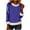 Blue, variant on Oksale Fuzzy Trim Sequin Tops for Women Sparkly Christmas Shirts Loose Long Sleeve Fall Winter Blouses Crew Neck Tee Pullover Gray M