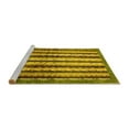 thumbnail image 2 of Ahgly Company Machine Washable Indoor Square Abstract Yellow Modern Area Rugs, 4' Square, 2 of 4