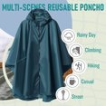 thumbnail image 3 of Poncho Raincoat with Zip Hood for Adult, 3 of 5