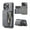 Gray, variant on for iPhone 12 Pro / 12 6.1" Wallet Case, 2-in-1 Detachable RFID Blocking Card Holder Phone Case, Zipper Pocket, PU Leather Flip Stand Card Slots Shockproof Cover for iPhone 12 Pro / 12 6.1", Purple