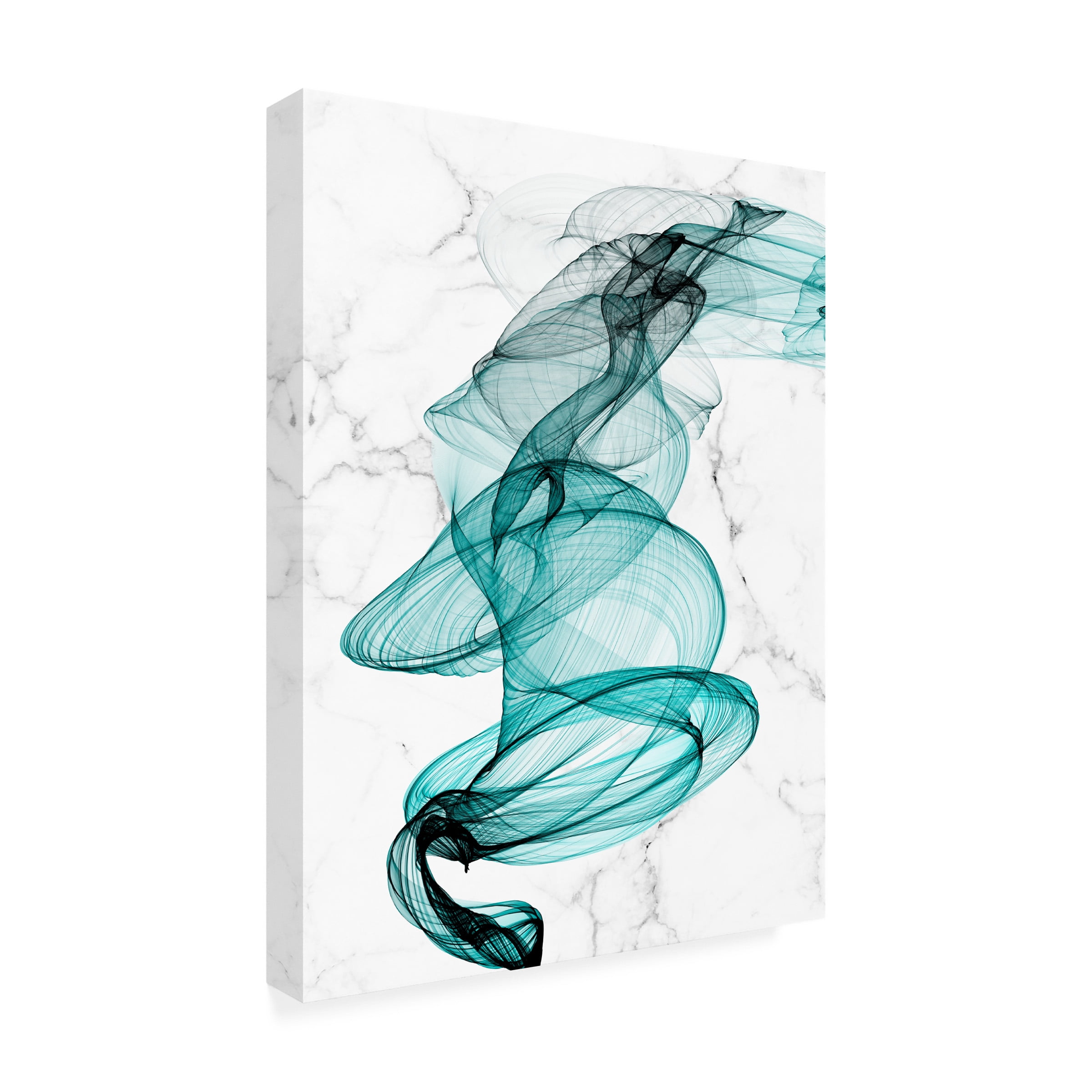 Irena Orlov 'Teal Ribbons VI' Canvas Art